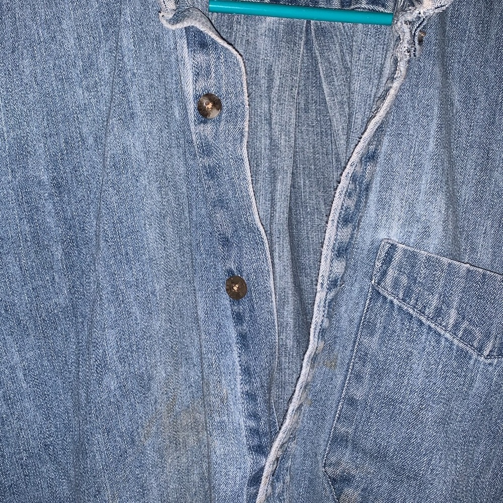 High Sierra Vintage Denim Long Sleeve Button up Shirt Size M - Picture 8 of 16